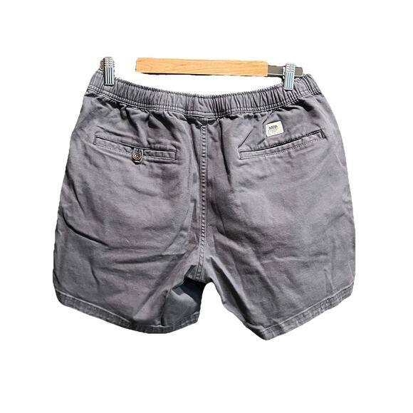 Katin Gray Drawstring Stretch Waist Denim Men's Shorts Size Large - Picture 2 of 5